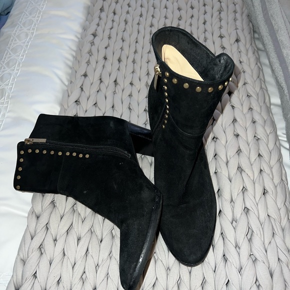 Jimmy Choo Golden and Black Suede Booties!! - Picture 2 of 15